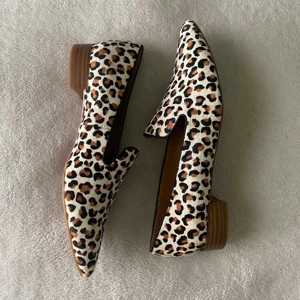 New! Nine West Calf Hair Cheetah Print Loafers in size 6.5